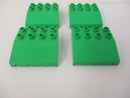 ( D10/20 ) LEGO Duplo 4x Dach Stein 33° 4x4 hellgrün Markise
