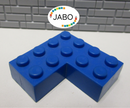 ( F11 / 2 ) LEGO Stein 4x4 Ecke blau bhol01 / 702old LEGO Logo innenseite