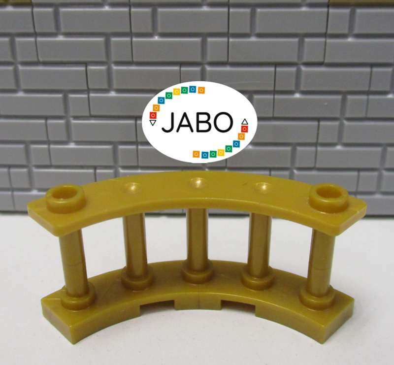 (N9/30) LEGO 1 x Zaun Spindelzaun gebogen 30056 gold Ritter Piraten Hobbit