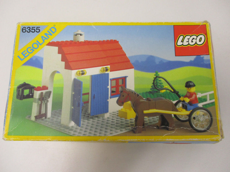 ( D13 ) Lego 6355 Derby Trotter Rennstall Reiterhof  mit OVP und BA