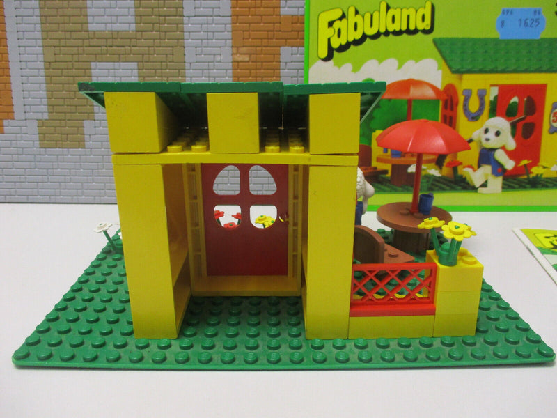 ( A9/16 ) Lego Fabuland Set Lisa Lamm und ihr Wochenendhaus mit BA (3654)