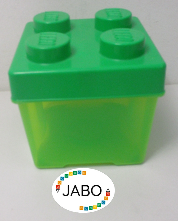 ( R4 / 5 )  LEGO Aufbewahrungs  Box  Aufbewahrungsbox mit Deckel grün klein