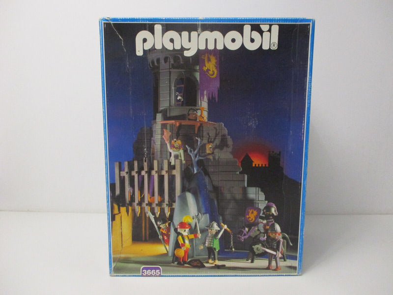 (R2/19 ) Playmobil 3665 Felsenturm mit BA / OVP  Ritterburg 3666 Klicky