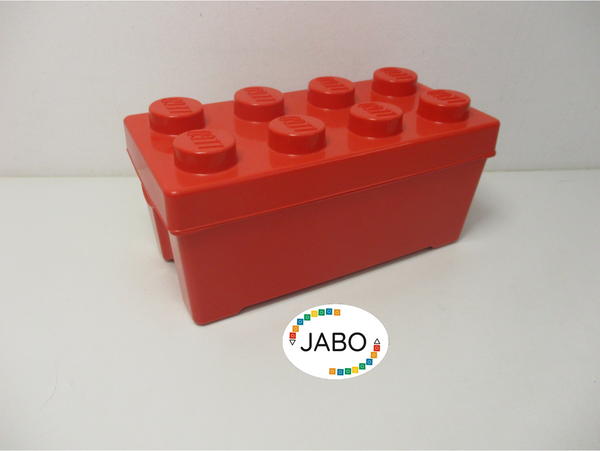 ( R4 / 5 )  LEGO Aufbewahrungs  Box  Aufbewahrungsbox mit Deckel rot