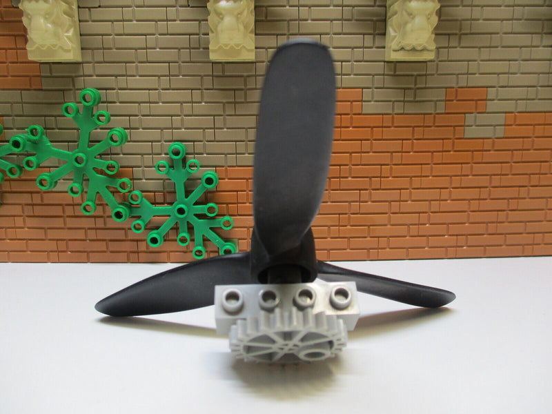 (A6/20 ) Lego 5113 Technic Rotor Propeller schwarz 3 Blätter - Zahnrad 24 Z 2740