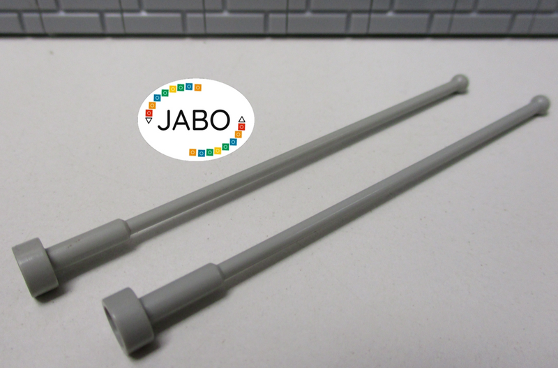 (B5/7) LEGO  2 x 2569 Antenne 8H alt hellgrau Space Star Wars