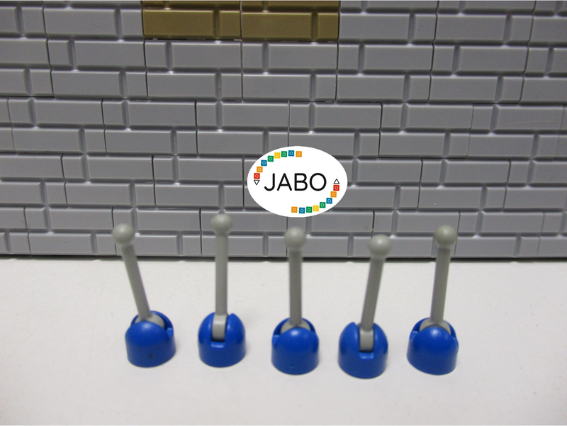 (D6/6) LEGO 5x 4592 / 4593 Hebel / Antenne 4592c03 alt grau/blau Space Star Wars