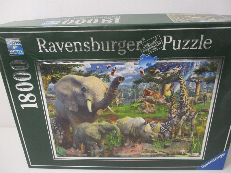 (R3/5 ) Ravensburger Puzzle 18000 Teile  An der Wasserstelle NEU