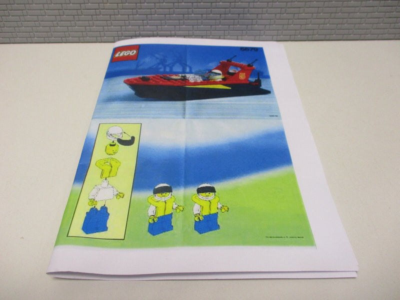 ( AH3) LEGO 6679 Dark Shark Schnellboot 100% Komplett BA ausgedruckt