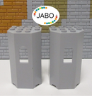 (G13/4) Lego 2x 30246 Mauer Paneele Wand neu hellgrau 7094 7097 8781 9468 10176