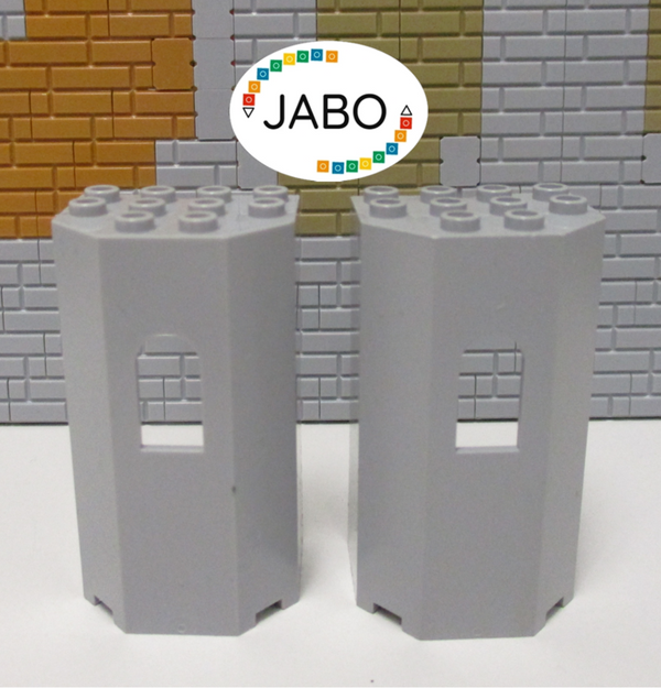 (G13/4) Lego 2x 30246 Mauer Paneele Wand neu hellgrau 7094 7097 8781 9468 10176