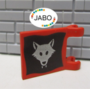 (M10/17) LEGO Flagge 2335p44 aus Castle Wolfpack 6038 6075