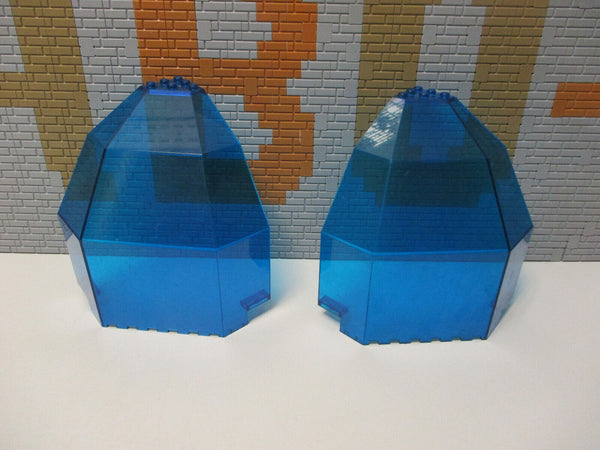 ( N6  / 1 ) Lego 2x Scheibe Panel Space 2409 Tranzparent blau 1793 6958 6990