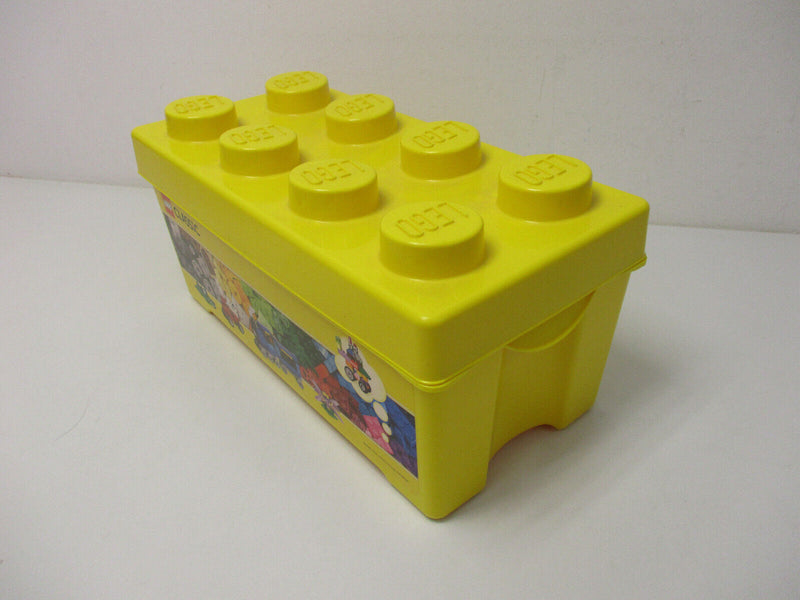 ( R4 / 5 )  LEGO Aufbewahrungs  Box  Aufbewahrungsbox mit Deckel gelb