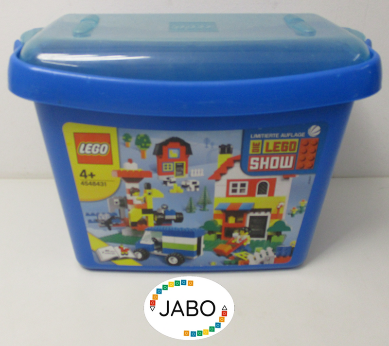 ( R4 /10 )  LEGO Aufbewahrungs  Box  Aufbewahrungsbox mit Deckel blau