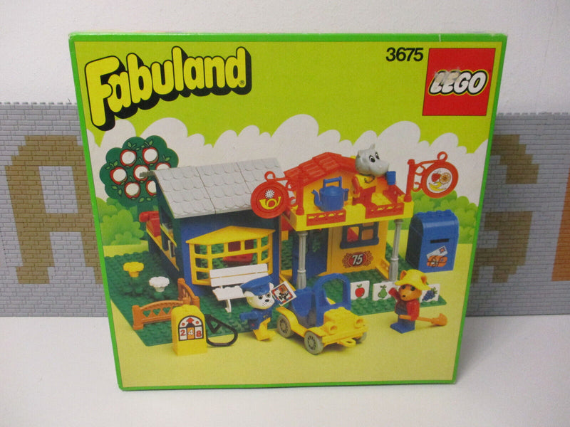 ( AH2 ) Lego Fabuland Set 3675Gemischtwarenladen / Supermarkt mit BA / OVP