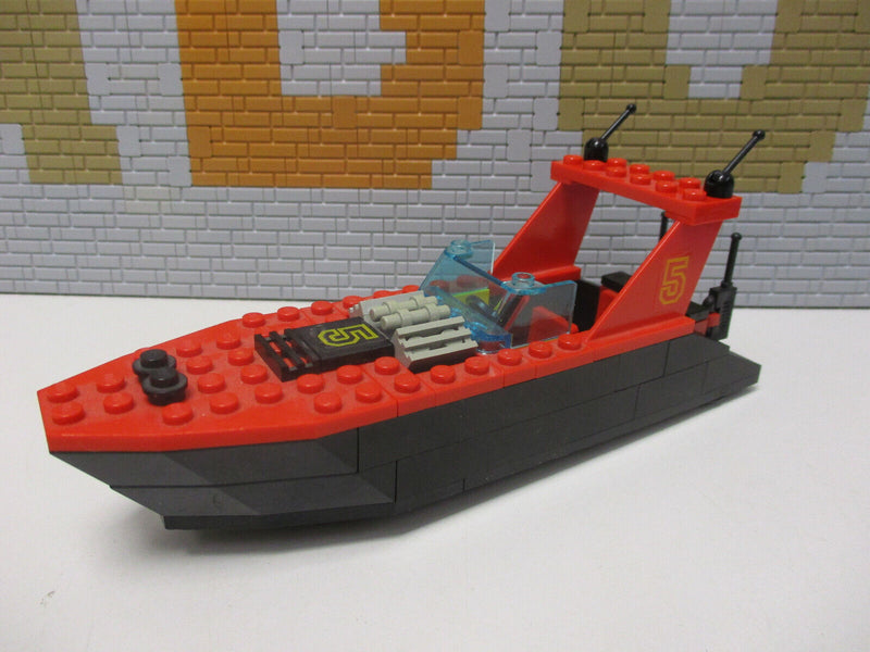 ( AH3) LEGO 6679 Dark Shark Schnellboot 100% Komplett BA ausgedruckt