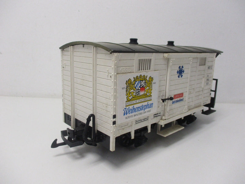 LGB 4031 gedeckter Güterwaggon Weihenstephan Bierwage Spur G Playmobil Eisenbahn