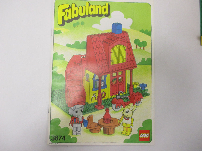 ( F15/4 ) Lego Fabuland Set Traumvilla Bonnie Bunny's New House mit BA (3674)