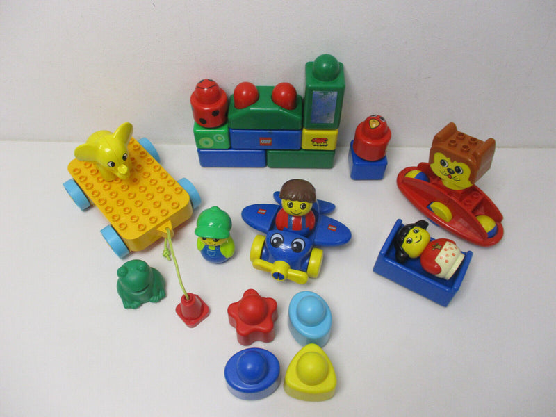 ( RBU3 / 2 ) LEGO Duplo Primo Baby Motorik  Wackelrassel Figuren Flugzeug