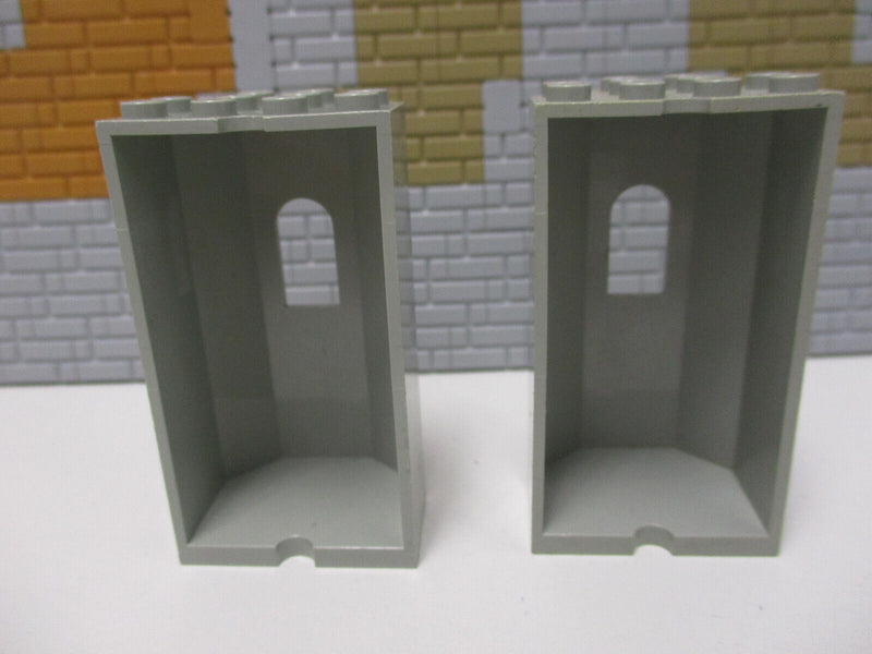 (G13/1) Lego 2x 30246 Mauer Paneele Wand alt hellgrau 6091 6098 4707 6094