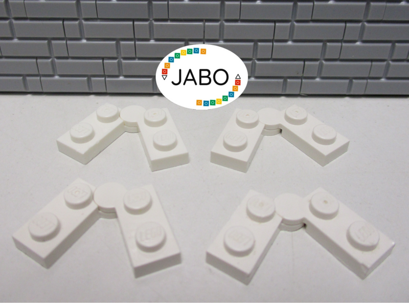 ( D5/10 ) LEGO 4x Scharnier Gelenk Platte 2429 2430 weiß