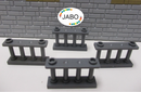 (N9/12) LEGO 4 x Zaun Spindelzaun 30055 neu dunkelgrau Ritter Piraten Hobbit