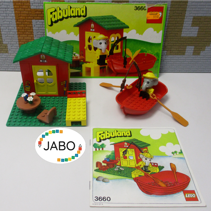 ( A9/15 ) Lego Fabuland Set Fischerhüte mit BA (3646)