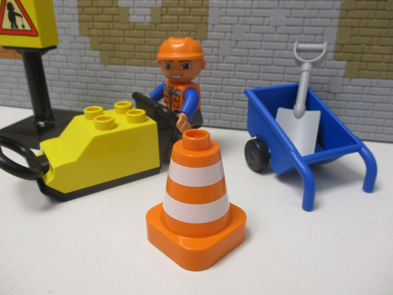 ( G15 / 2 ) LEGO Duplo Baustelle mit Rüttler und Zubehör