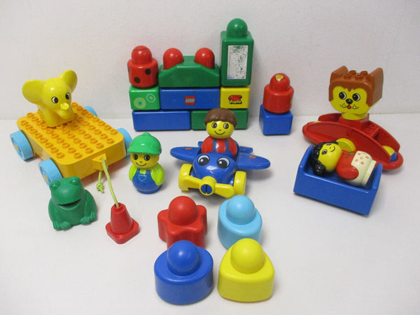 ( RBU3 / 2 ) LEGO Duplo Primo Baby Motorik  Wackelrassel Figuren Flugzeug