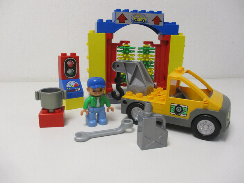 ( RB12/2 ) Lego Duplo Auto Waschstrasse Waschanlage mit Abschlepper 5696