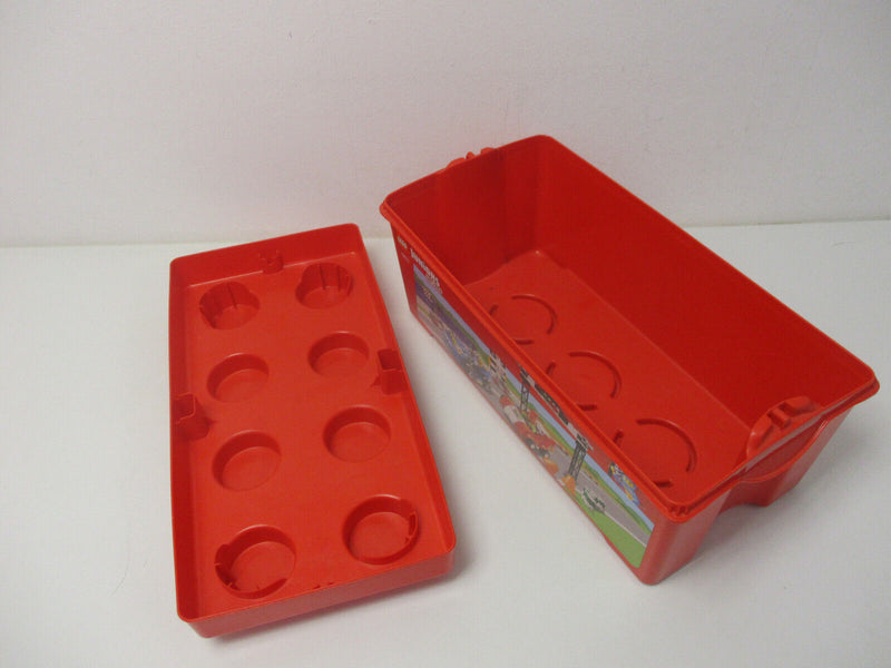 ( R4 / 5 )  LEGO Aufbewahrungs  Box  Aufbewahrungsbox mit Deckel rot