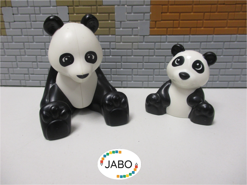 ( I6/8 ) LEGO Duplo Tiere Panda mit Baby Zoo Safari Tierpark