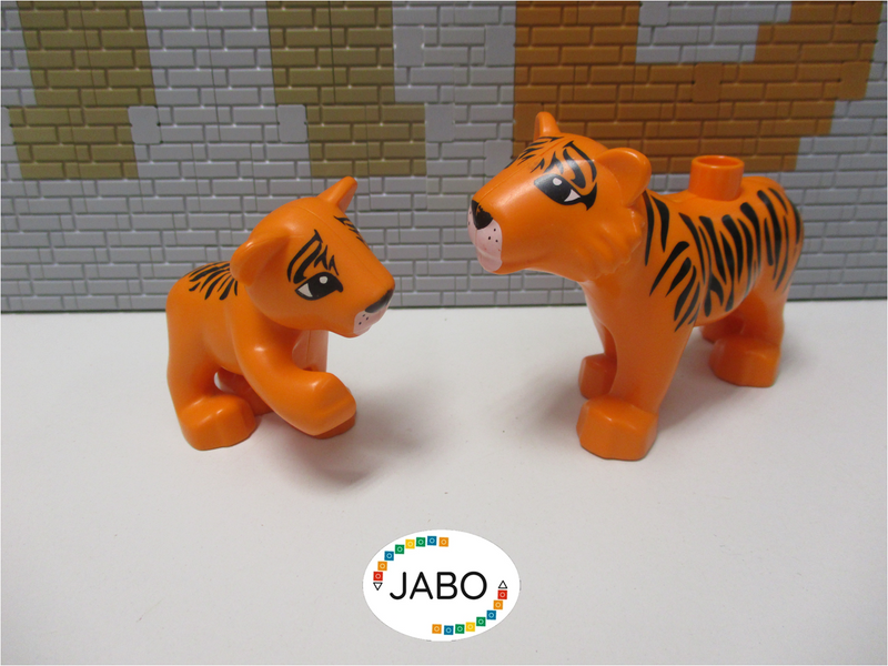 ( I6/4 ) LEGO Duplo Tiere Tiger mit Baby Zoo Safari Tierpark