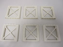 G12/15) Lego 6 x Gittermast Pfeiler Stütze 2x2x10 weiß Eisenbahn Star Wars