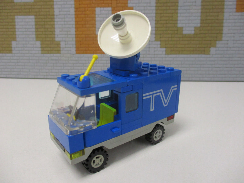 ( AH3 ) LEGO LEGOLAND 6661 TV Van Mobile TV Studio mit BA 100% KOMPLETT