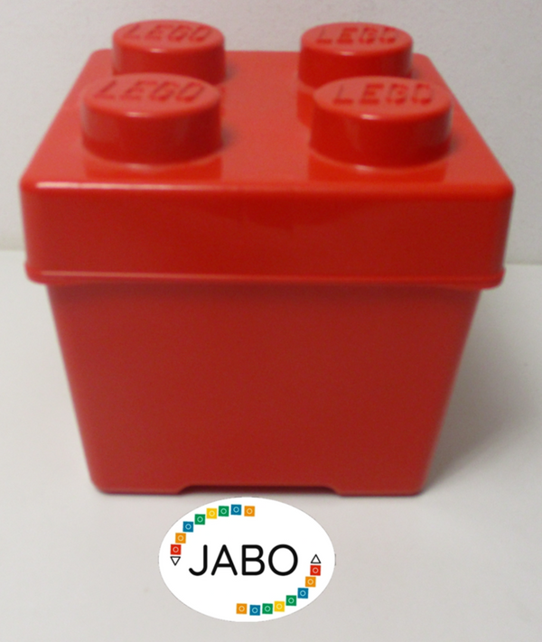 ( R4 / 5 )  LEGO Aufbewahrungs  Box  Aufbewahrungsbox mit Deckel rot klein