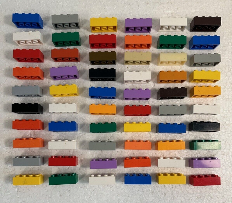 ( GMK / B 6  ) Lego Teststein Teststeine  brick von Bayer oder BASF 2x4 60 Stück