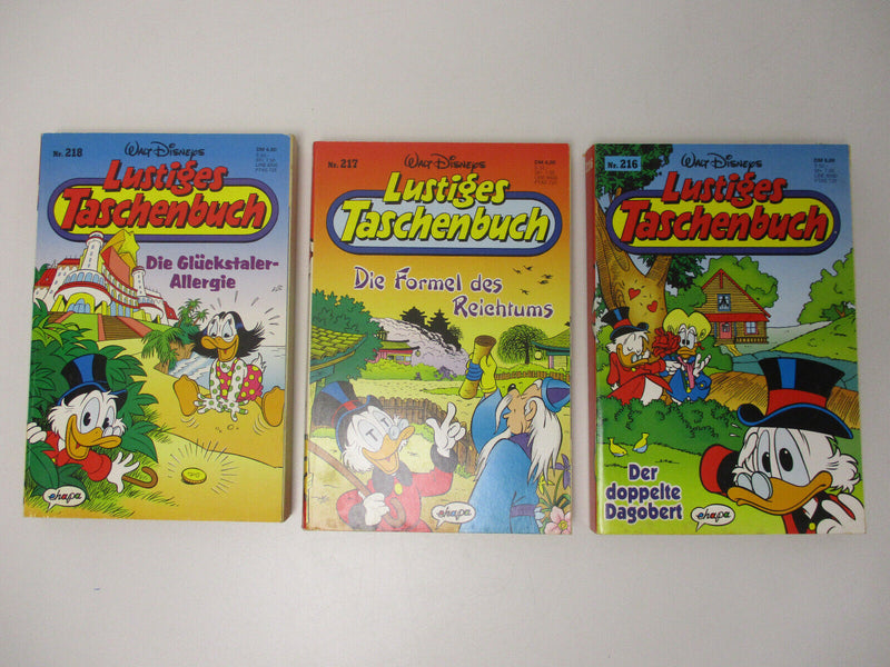 H18/2) Walt Disney LTB Comics Lustiges Taschenbuch Band 216-228 Rückenbild