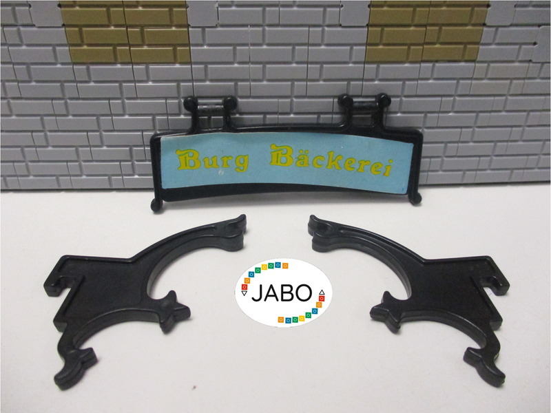 ( B7/16 ) Playmobil Schild Bäckerei mit Haltern 3441 Mittelalter Klicky 3666