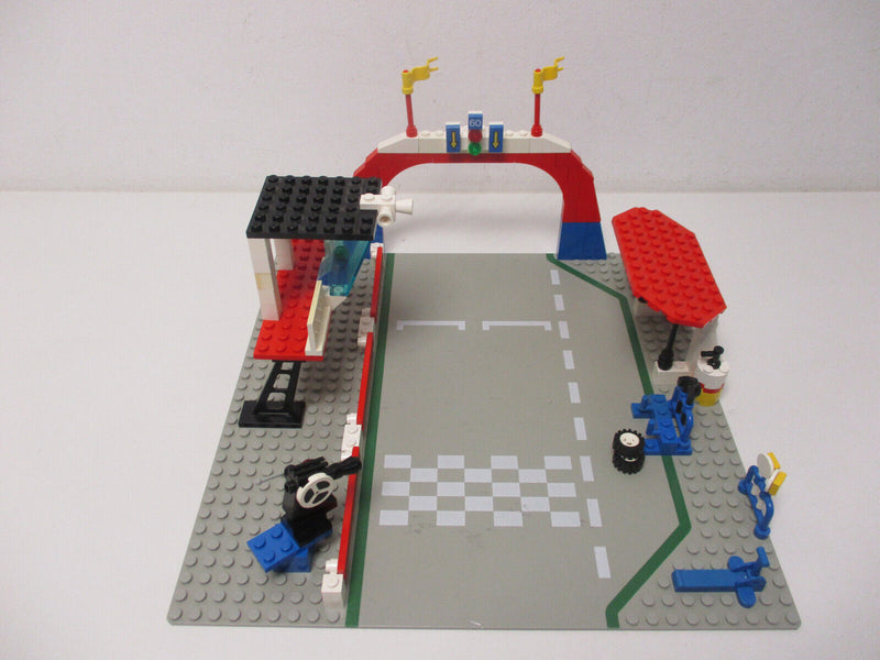 ( AH3 ) LEGO LEGOLAND 6381 Motor Speedway Rennstrecke mit BA 100% KOMPLETT