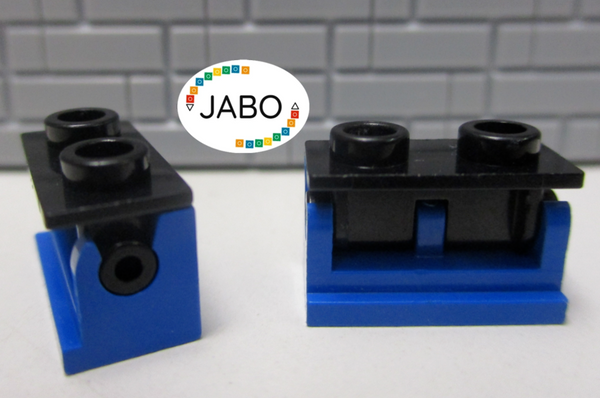 ( B12/24 ) LEGO 2x Klappschanier 3937 blau 3938 schwarz Ritter Piraten