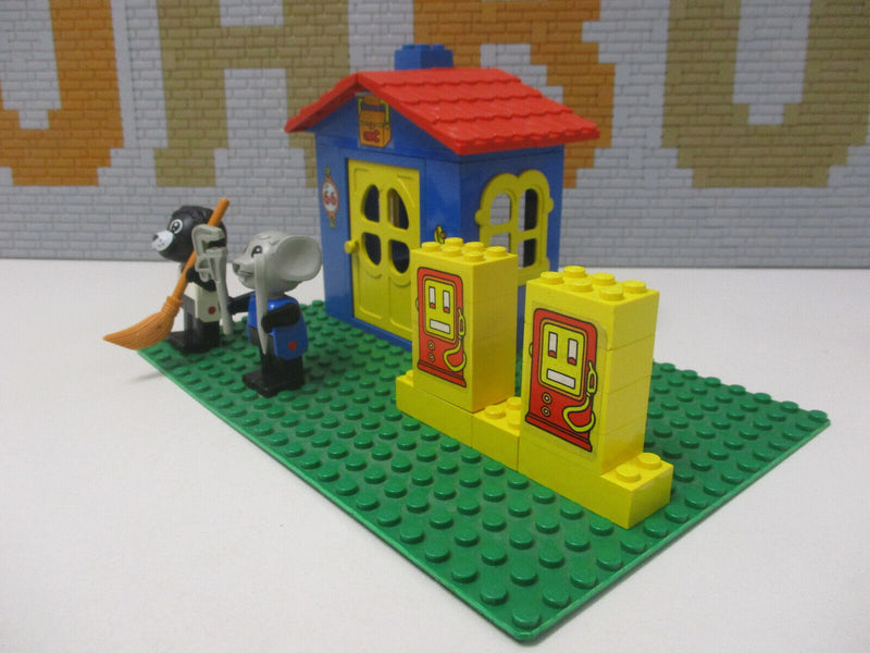 ( E14/ 2 ) Lego Fabuland Set Service Station Tankstelle mit BA ( 3666 )