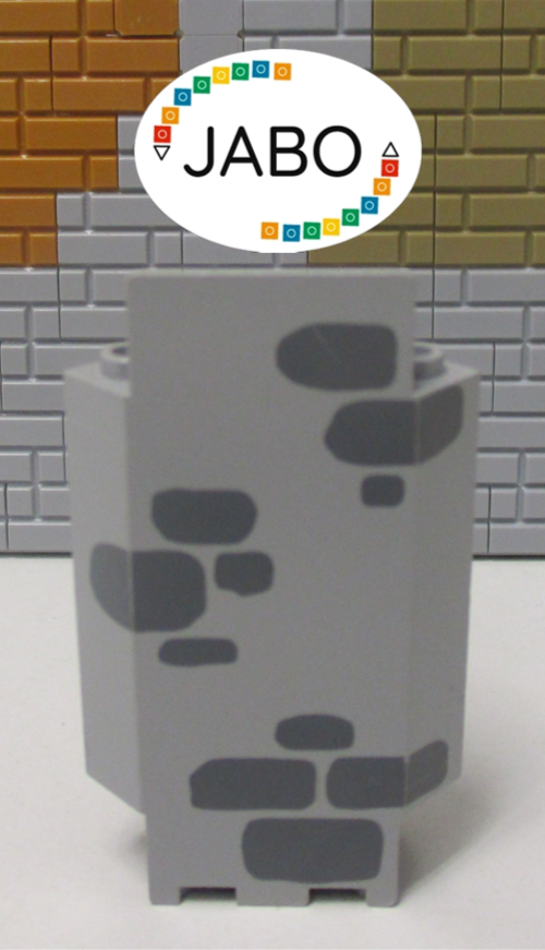 ( L10/11 ) Lego 1x 2345pb05 Mauer Paneele Wand Ecke neu hellgrau 4754