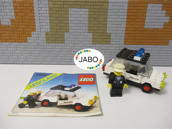 ( N11/9 ) LEGO Legoland 6623 Polizeiauto mit BA