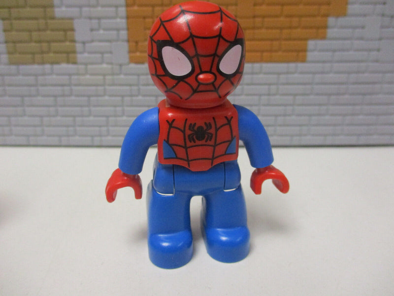 ( N14/ 8 ) LEGO Duplo Marvel  Spiderman Figur mit Motorrad und Zubehör