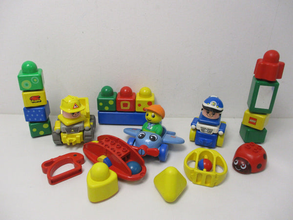 ( RBU2 / 2 ) LEGO Duplo Primo Baby Motorik Rassel Figur Flugzeug Fahrzeuge