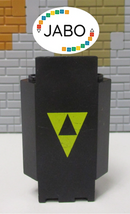 ( L10/15 ) Lego 1x 2345pb44 Mauer Paneele Wand Ecke schwarz 6894 Blacktron