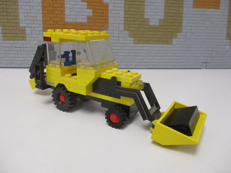 ( AH3) LEGO LEGOLAND 6686 Baustellenfahrzeug Backhoe Bagger mit BA 100% Komplett