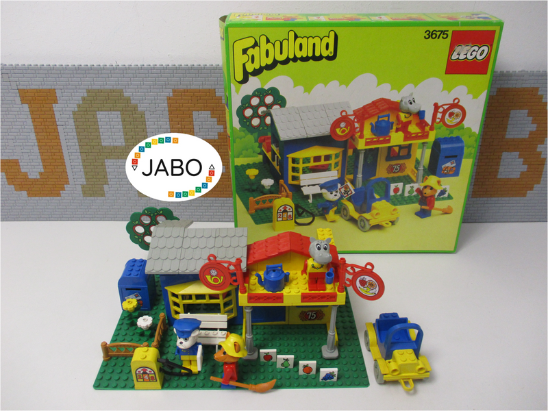 ( AH2 ) Lego Fabuland Set 3675Gemischtwarenladen / Supermarkt mit BA / OVP